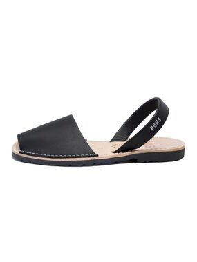 Pons Avarcas Classic Style Lava Slingback Flat Sandal in Black Women’s Size 10